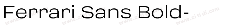 Ferrari Sans Bold字体转换